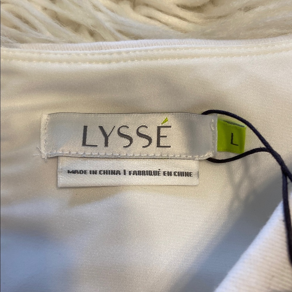 Lysse White  Smoothing Waistband Pants size L inseam 27” waist 32” elastic new - Picture 7 of 12